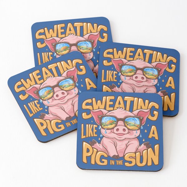 Item preview, Sweating Like A Pig In The Sun designed and sold by SewnMemories.