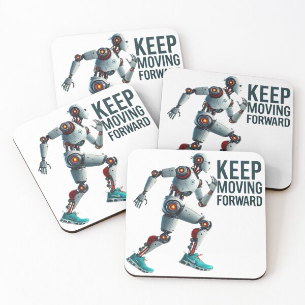 Item preview,  Keep Moving Forward Robot - Motivational and Futuristic Design designed and sold by NattyGe.