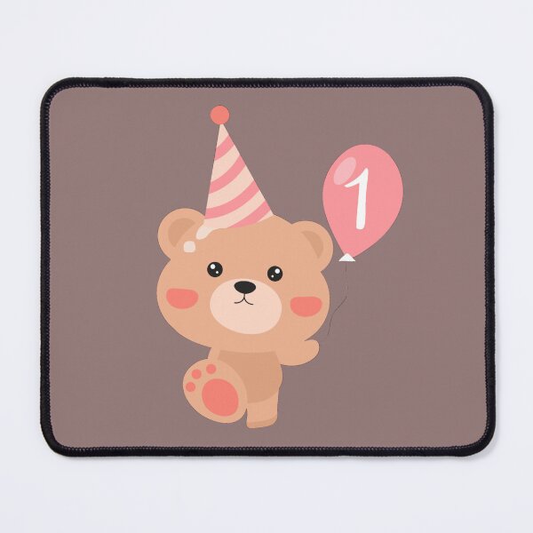 Item preview, Baby boy bear first birthday hold balloon designed and sold by Fa5ad.