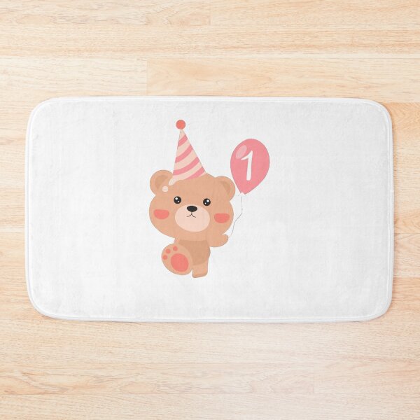 Item preview, Baby boy bear first birthday hold balloon designed and sold by Fa5ad.
