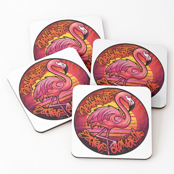 Item preview, fiery flamingo and the sunset designed and sold by JurekWoyArt.