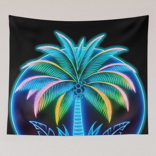 Item preview, Neon Palm of Night Vibes designed and sold by DD Design.