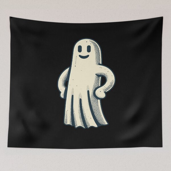 Item preview, Funny Vintage Ghost Retro Art Style Halloween designed and sold by LuminOrb.
