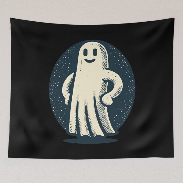 Item preview, Funny Vintage Ghost Retro Art Style Halloween designed and sold by LuminOrb.