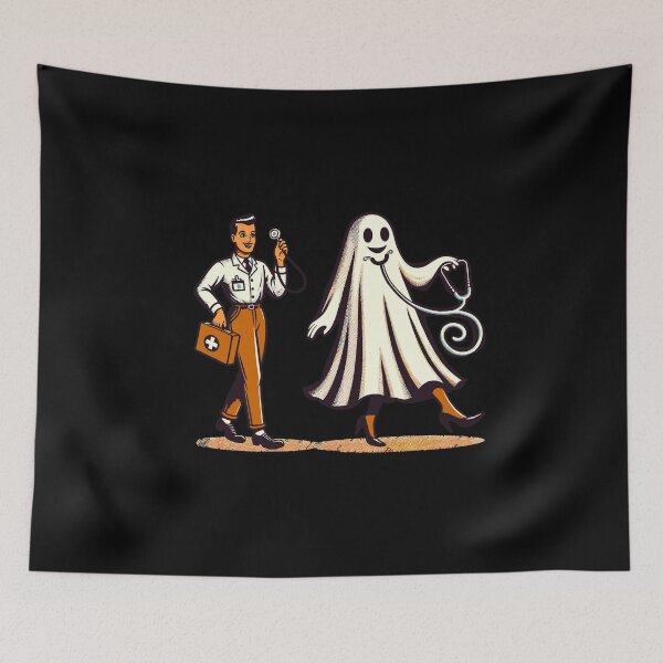 Item preview, Funny Doctor Nurse Geriatric Nurse Halloween Ghost designed and sold by LuminOrb.