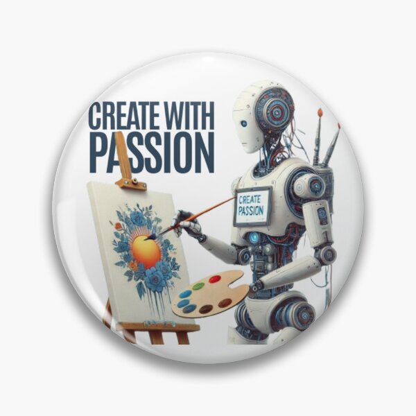 Item preview,  Create with Passion Robot - Artistic and Inspirational Design designed and sold by NattyGe.