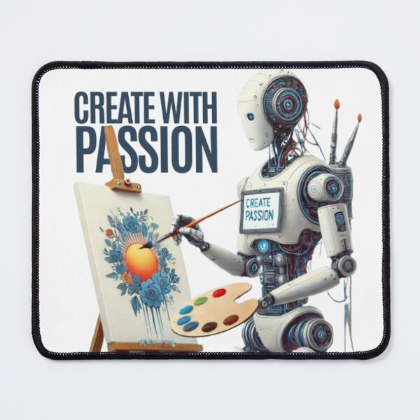 Item preview,  Create with Passion Robot - Artistic and Inspirational Design designed and sold by NattyGe.