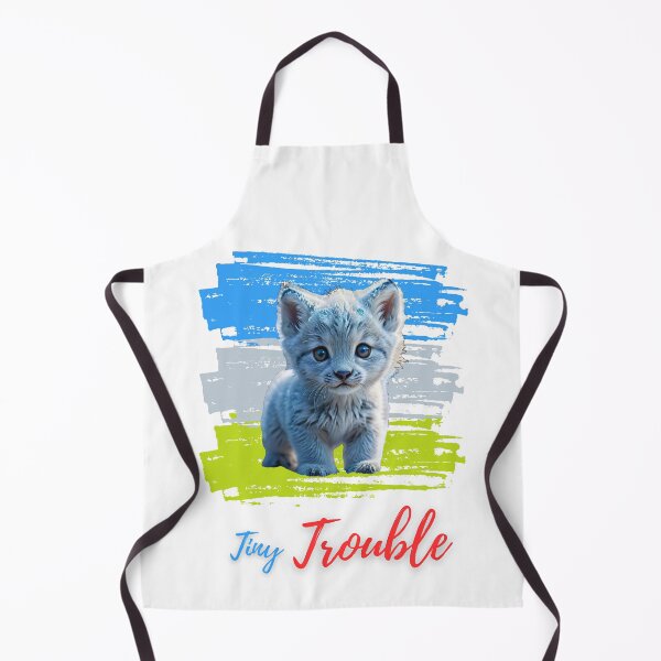 Item preview, Tiny Trouble little white tiger designed and sold by OleOleStore.