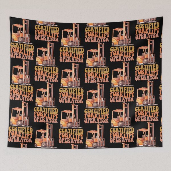 Item preview, Certified Forklift Operator - in yellow designed and sold by EmeraldeaArt.