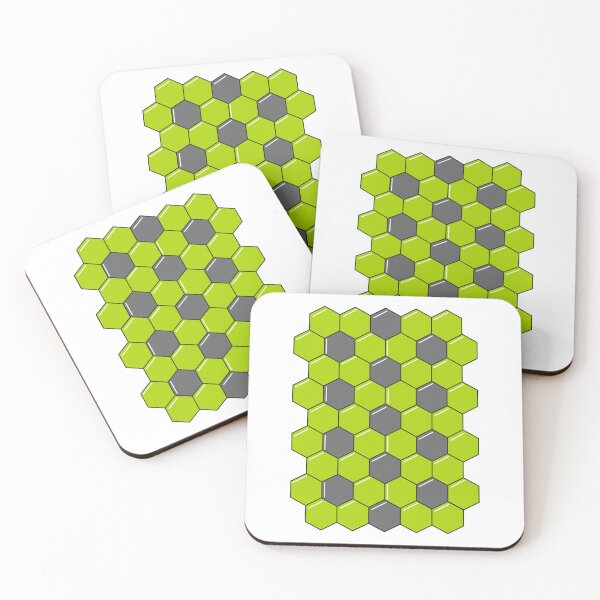 Item preview, Copy of Hexagon pattern, green grey designed and sold by ZnDigitalPrints.