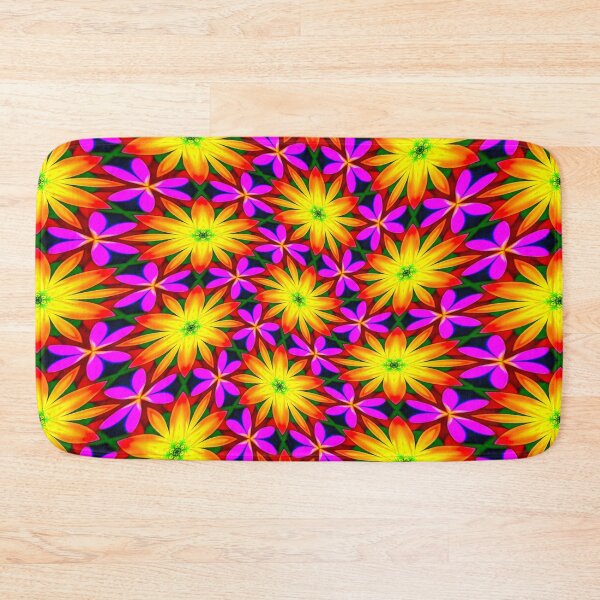 Item preview, Elegant Orange Flower Pattern designed and sold by Patternflower.