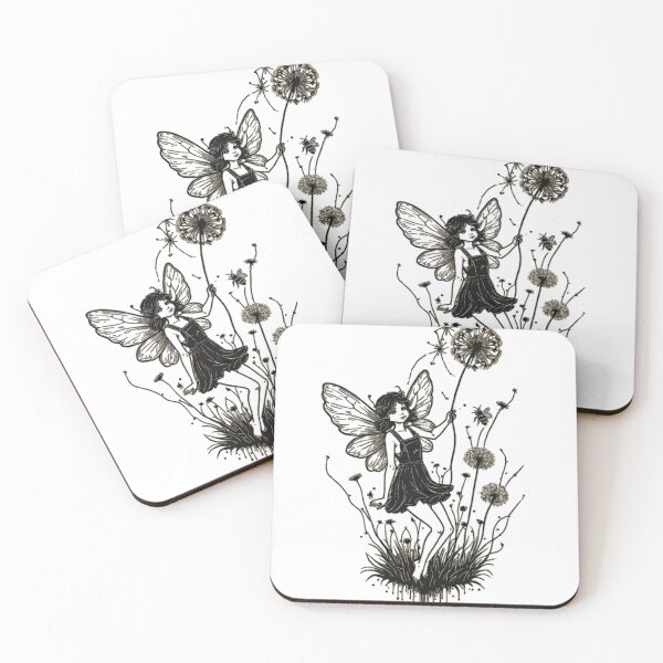 Item preview, Vintage look - sweet little fairy with a dandelion  designed and sold by Invisible-Cult.