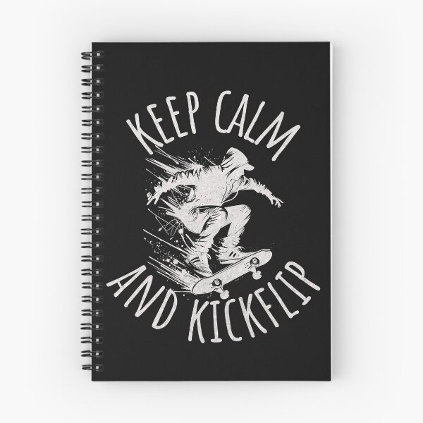 Item preview, Keep Calm and Kickflip Skateboard Quote designed and sold by ZeptepiTrends.