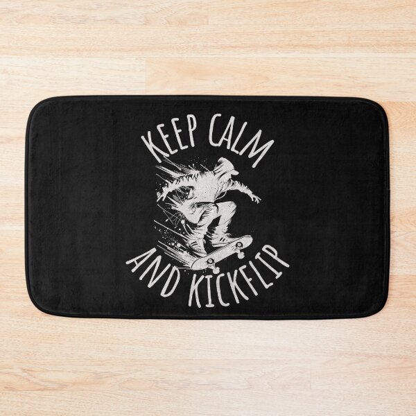 Item preview, Keep Calm and Kickflip Skateboard Quote designed and sold by ZeptepiTrends.