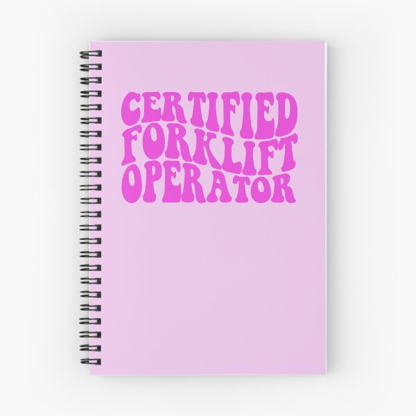 Item preview, certified forklift operator PINK designed and sold by EmeraldeaArt.