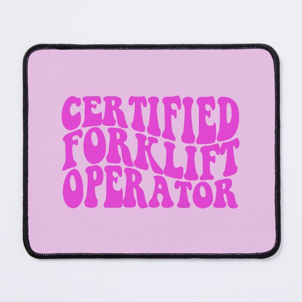 Item preview, certified forklift operator PINK designed and sold by EmeraldeaArt.