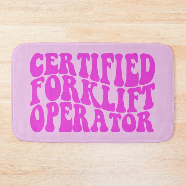 Item preview, certified forklift operator PINK designed and sold by EmeraldeaArt.