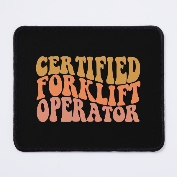 Item preview, certified forklift operator YELLOW designed and sold by EmeraldeaArt.