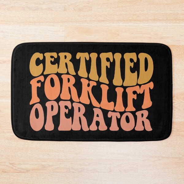 Item preview, certified forklift operator YELLOW designed and sold by EmeraldeaArt.