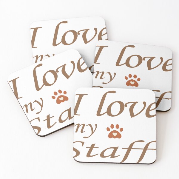 Item preview, I love my Staffy puppy T-shirt  designed and sold by Ami Ne.