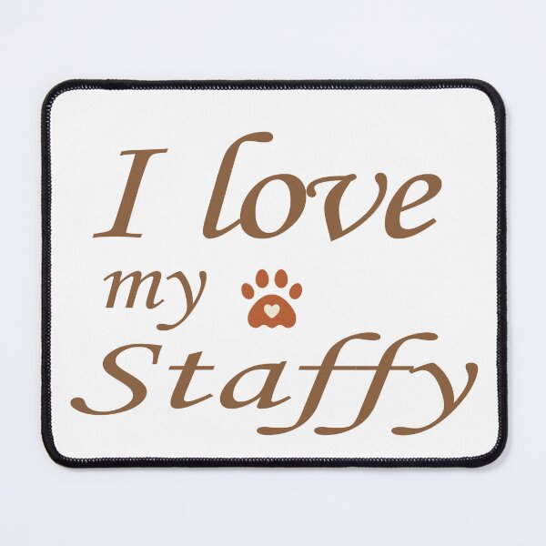 Item preview, I love my Staffy puppy T-shirt  designed and sold by Ami Ne.