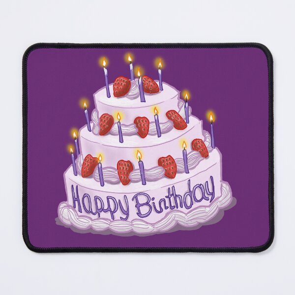 Item preview, Happy Birthday Cake designed and sold by Patrice Audet Illustration.