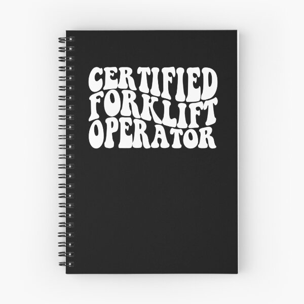 Item preview, certified forklift operator WHITE designed and sold by EmeraldeaArt.