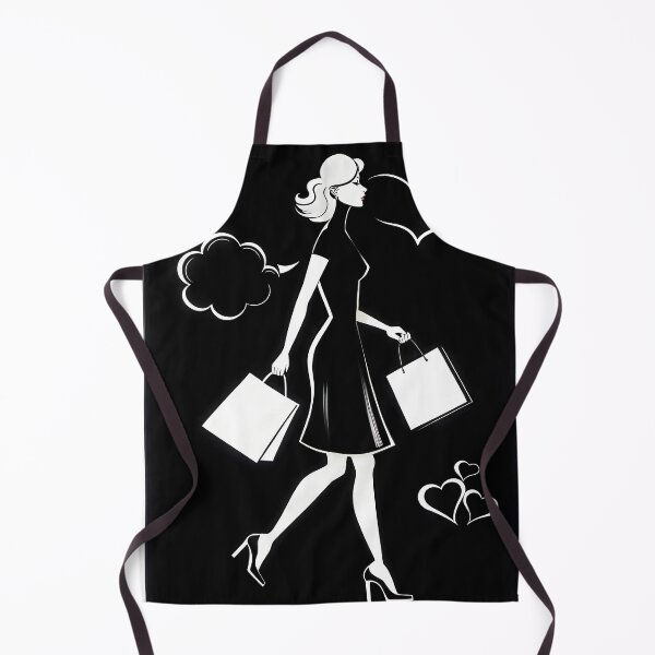 Item preview, Woman shopping,silhouette illustration  designed and sold by Creative88Art.