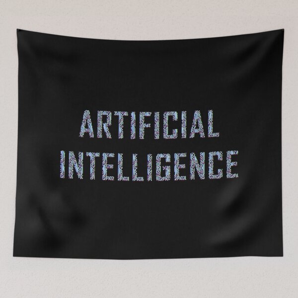 Item preview, Artificial intelligence glitch blue designed and sold by Warrioll.