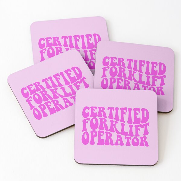 Item preview, certified forklift operator PINK designed and sold by EmeraldeaArt.