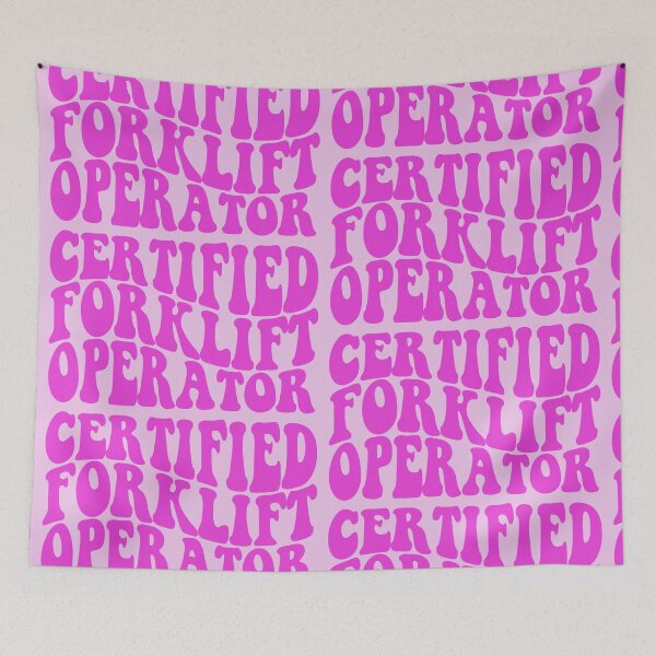 Item preview, certified forklift operator PINK designed and sold by EmeraldeaArt.