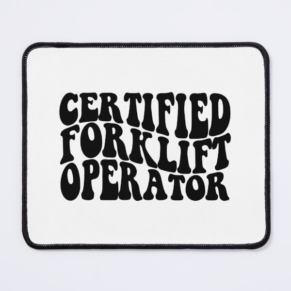 Item preview, certified forklift operator designed and sold by EmeraldeaArt.