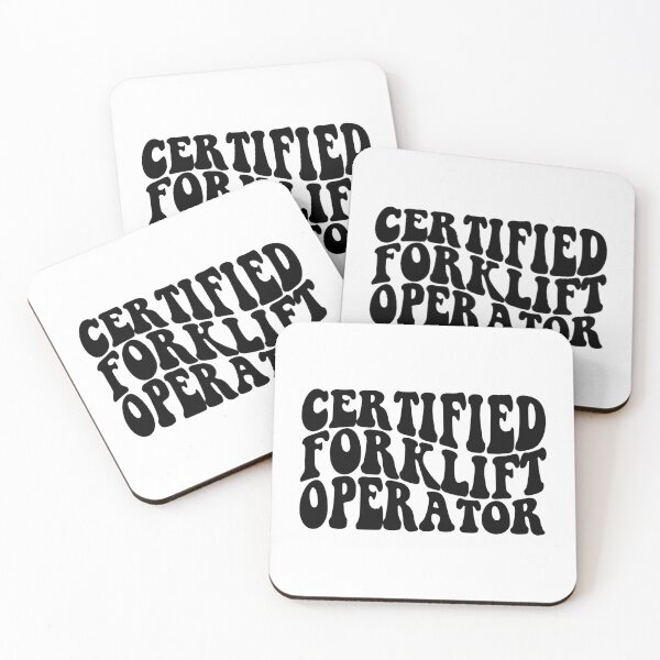 Item preview, certified forklift operator designed and sold by EmeraldeaArt.