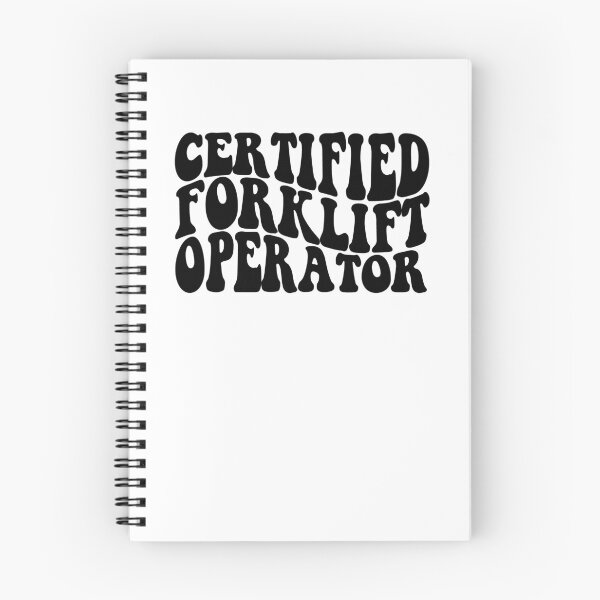 Item preview, certified forklift operator designed and sold by EmeraldeaArt.