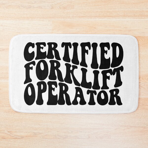Item preview, certified forklift operator designed and sold by EmeraldeaArt.
