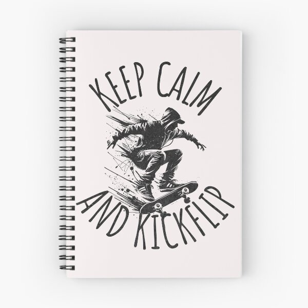 Item preview, Keep Calm and Kickflip Skateboard Quote designed and sold by ZeptepiTrends.