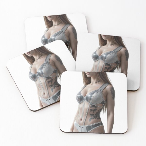 Item preview, digital portrait whit tattoos woman in swimsuit  designed and sold by Creative88Art.