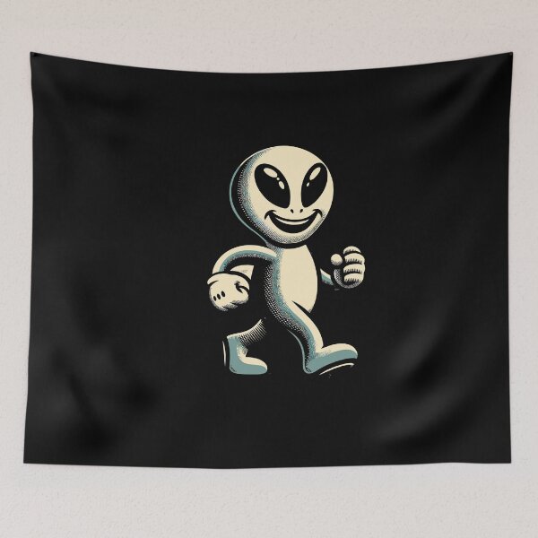 Item preview, Retro Vintage Alien Halloween Costume Decoration designed and sold by LuminOrb.