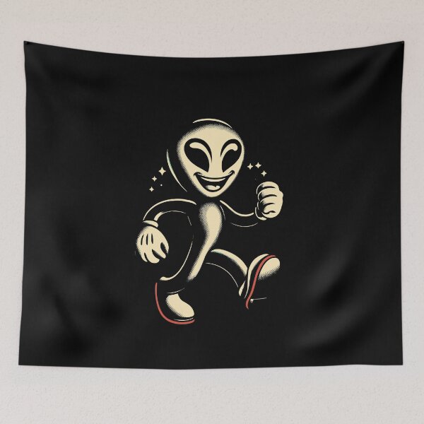 Item preview, Retro Vintage Alien Halloween Costume Decoration designed and sold by LuminOrb.