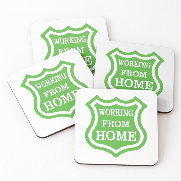 Item preview, Working from Home (GREEN) designed and sold by Dinahspace.