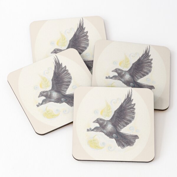 Item preview, Hooded Crow mid-flight designed and sold by Trin4ever.