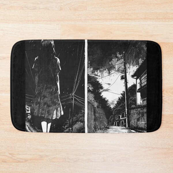 Item preview, path into nothingness – melancholic black and white manga anime girl designed and sold by ForsakenFrames.