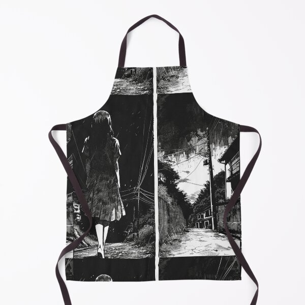 Item preview, path into nothingness – melancholic black and white manga anime girl designed and sold by ForsakenFrames.