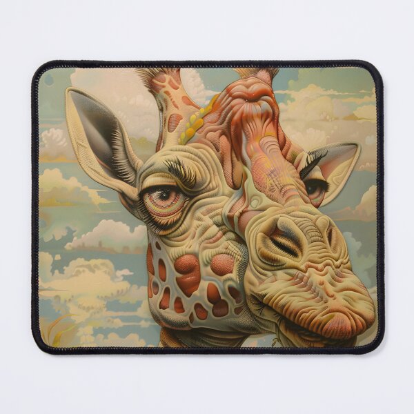 Item preview, Surreal Giraffe With Abstract Landscape Background designed and sold by Artessie.