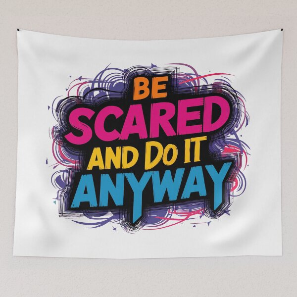 Item preview, Be Scared And Do It Anyway designed and sold by Angry Swan Designs.