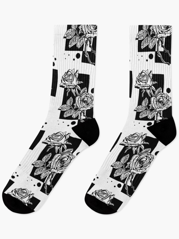 Thumbnail 1 of 5, Socks, Two Roses. designed and sold by Chacalstore.