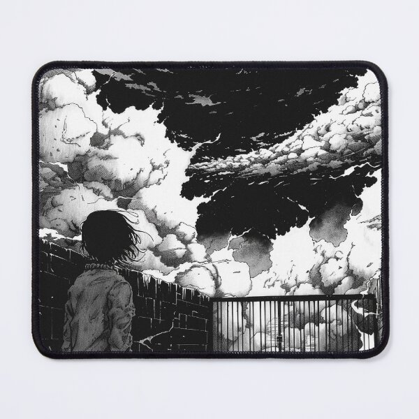 Item preview, gate into the unknown – melancholic black and white manga anime boy designed and sold by ForsakenFrames.
