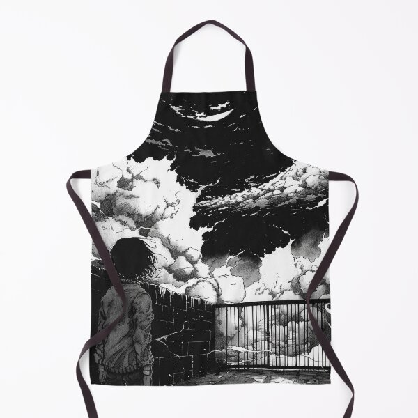 Item preview, gate into the unknown – melancholic black and white manga anime boy designed and sold by ForsakenFrames.