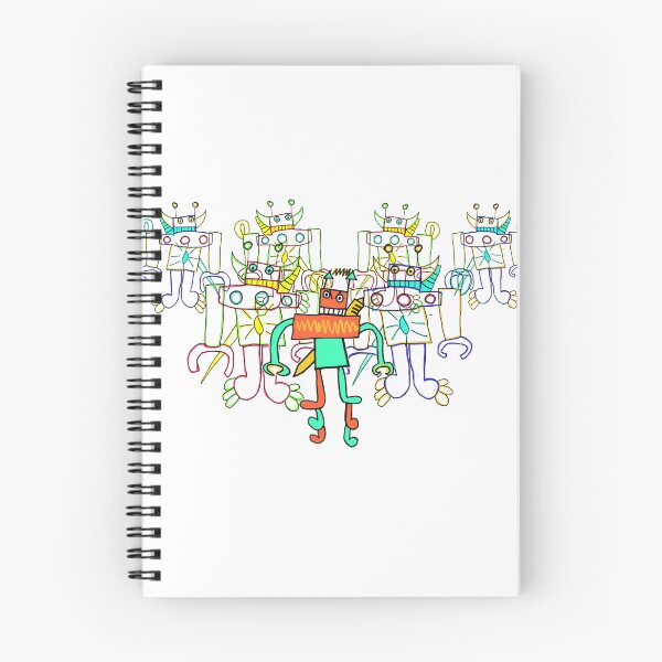 Artikelvorschau, An Hangs Roboterkönig und seine Truppen entworfen und verkauft von Childish-Works.