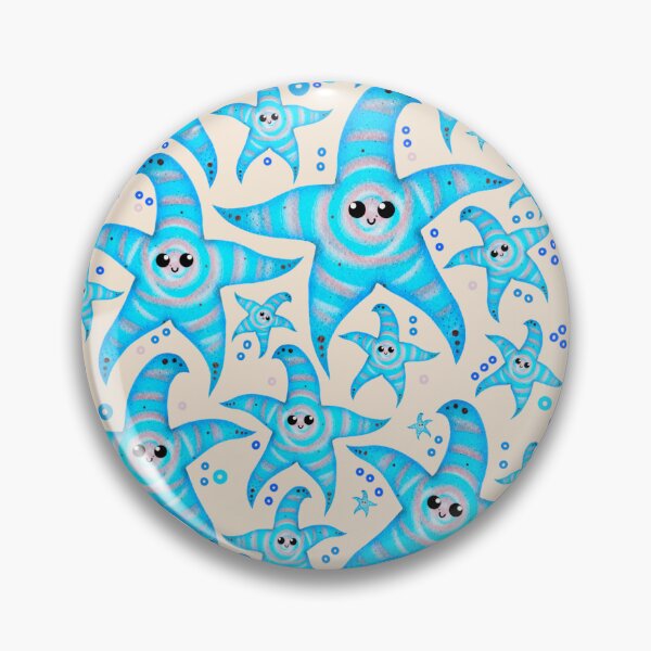 Item preview, cute cyan spiral starfish - light designed and sold by doveydotdraws.